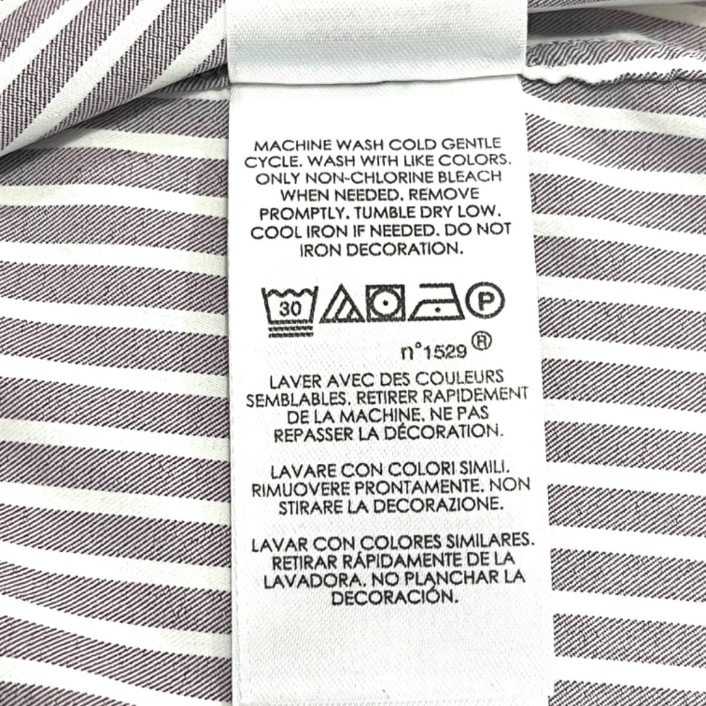 Ralph Lauren Slim Fit Performance Button Down | Size:Medium | Color: Burgundy - Picture 10 of 11